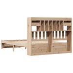 vidaXL Lit bibliothèque sans matelas 150x200 cm bois massif de pin