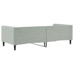 vidaXL Lit de repos sans matelas gris clair 90x190 cm velours