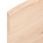 vidaXL Étagère murale 60x10x2 cm bois de chêne massif non traité