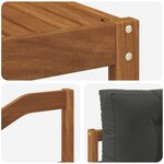 vidaXL Ensemble de canapés d'extérieur 5 pc Naturel et Anthracite