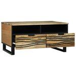 vidaXL Table Basse - 80 x 54 x 40 cm - Bois de Mangue Solide