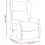 vidaXL Fauteuil inclinable Cappuccino Similicuir