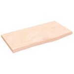 vidaXL Étagère murale 60x30x2 cm bois de chêne massif non traité