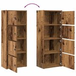 vidaXL Bibliothèque vieux bois 40x24x102 cm bois d'ingénierie