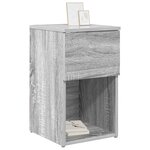 vidaXL Armoire de lit Sonoma gris 29 x 31 5 x 49 cm Bois d'ingénierie