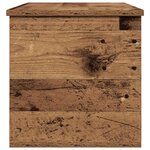 vidaXL Boîte de Rangement avec stockage Bois ancien 90 x 35 x 35 cm