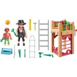 PLAYMOBIL 71475 - Charpentier avec Tourelle de Jeu