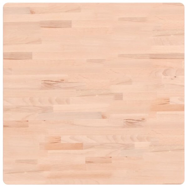 vidaXL Dessus de table 70x70x1 5 cm carré bois massif de hêtre