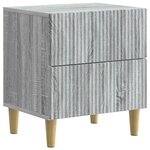 vidaXL Cabinet de chevet Sonoma gris 43 x 34 5 x 48 cm
