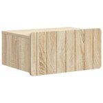vidaXL Cabinet de chevet mural Chêne Sonoma 49 x 34 5 x 24 cm