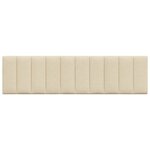 vidaXL Coussin de tête de lit crème 180 cm tissu
