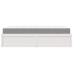 vidaXL Lit avec matelas blanc 90x200 cm bois massif de pin