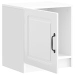 vidaXL Cabinet de chevet Blanc brillant 43 x 34 5 x 47 cm