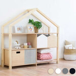 Etagère en bois massif bois vernis 39 x 137 x 146 cm