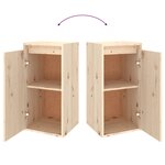 vidaXL Meubles TV 3 Pièces Bois massif de pin