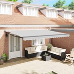 vidaXL Auvent Anthracite 4 ×3 m Métal