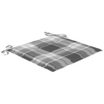 vidaXL Chaises de jardin avec coussins lot de 2 Teck solide et acier