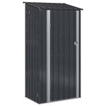 vidaXL Cabanons de jardin Anthracite 103 x 74 x 200 cm Métал