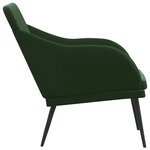 vidaXL Banc Vert foncé 110x76x80 cm Velours