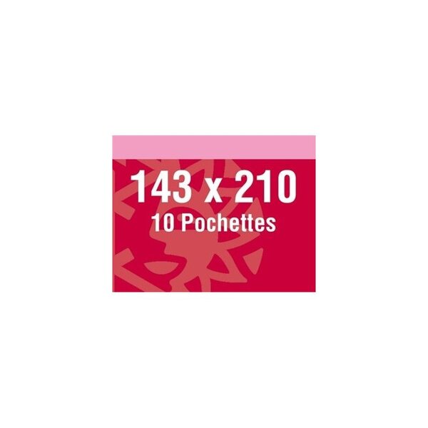 Pochettes double soudure 143 x 210 mm pour bloc Rugby 99  Sidney. Fond - Noir