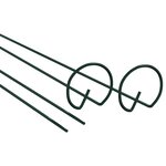 vidaXL Piquets pour plantes de jardin 20 Pièces vert foncé 40 cm acier