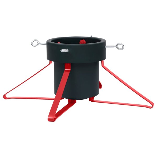 vidaXL Support de sapin de Noël Vert et rouge 46x46x19 cm
