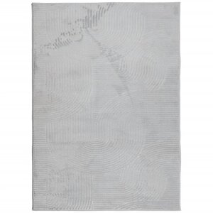 vidaXL Tapis IZA poils courts style scandinave gris 200x280 cm