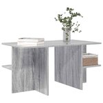 vidaXL Table basse Sonoma gris 87 x 50 x 45 cm Bois d’ingénierie