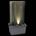 vidaXL Fontaine de jardin Argenté 60 2x37x122 1 cm Acier inoxydable