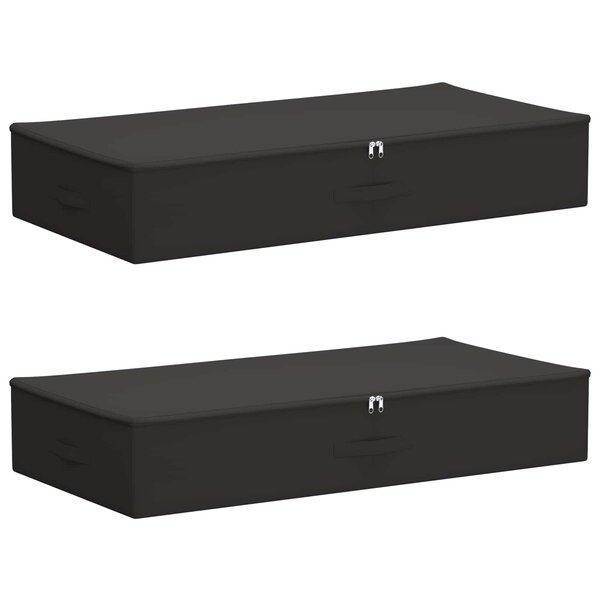 vidaXL Boîte de rangement 2 pc Tissu intissé 90 x 48 x 15 cm 64 8 L