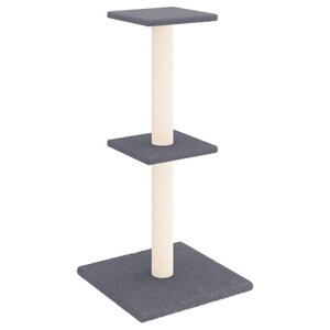 vidaXL Arbre à chat avec griffoirs en sisal gris foncé 73 cm