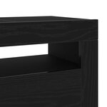 vidaXL Meuble TV Noir 120 x 35 x 40 cm Bois d'ingénierie