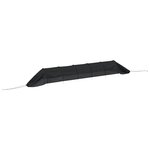 vidaXL Tunnels en filet 3 Pièces noir acier et polyéthylène