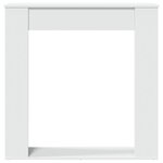 VidaXL Cadre de cheminée blanc 100x20x100 cm bois d'ingénierie