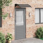 vidaXL Auvent de porte Noir 80x75 cm Polycarbonate