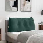 vidaXL Coussin de Dos Vert foncé 100 x 24 x 50 cm Velours