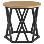 vidaXL Table d'appoint empilable 3 Pièces chêne artisanal 53 x 53 x 40 cm