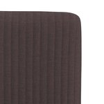vidaXL Chaises à manger lot de 6 marron foncé tissu