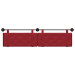 vidaXL Tête de lit suspendue Bordeaux Simili cuir