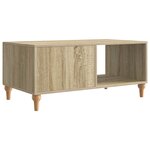 vidaXL Table basse Chêne Sonoma 90 x 50 x 40 cm Bois d'ingénierie
