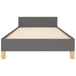 vidaXL Cadre de lit sans matelas avec tête de lit 90x190cm tissu