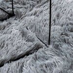 vidaXL Tapis Shaggy à poils longs NAVARRA gris argenté 130x200 cm
