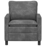vidaXL Canapé Gris clair 76 x 81 x 87 5 cm Polyester
