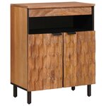vidaXL Buffet avec stockage Finition Acacia Brun 60 x 33 x 75 cm