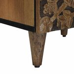 vidaXL Armoire de salle de bain avec stockage Marron 38 x 33 5 x 58 cm