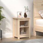 vidaXL Table de chevet 40x35x55 cm Bois de pin solide