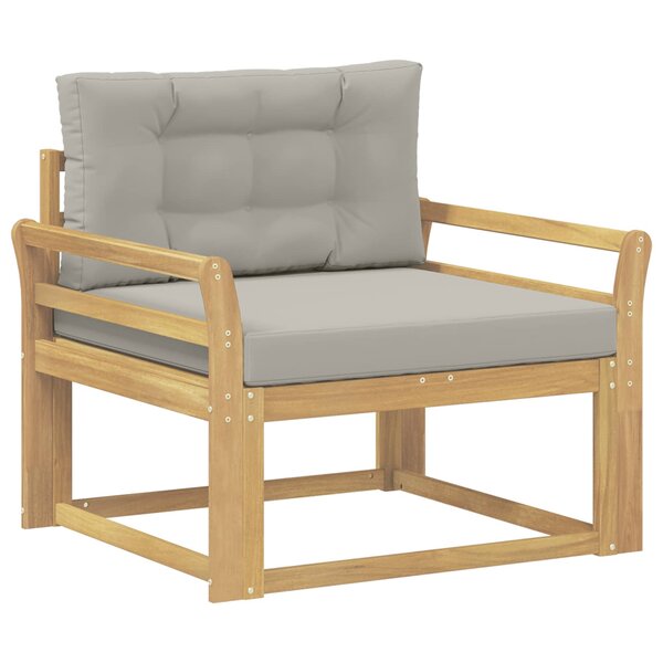 vidaXL Sofa de milieu extérieur Polyester Blanc