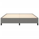 vidaXL Cadre de lit sans matelas gris foncé 180x200 cm tissu