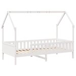 vidaXL Cadre de lit d'enfants forme de maison sans matelas pin