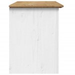vidaXL Meuble TV avec 2 tiroirs BODO marron bois de pin massif